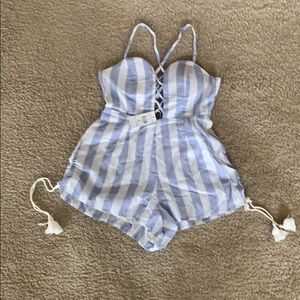 Striped romper